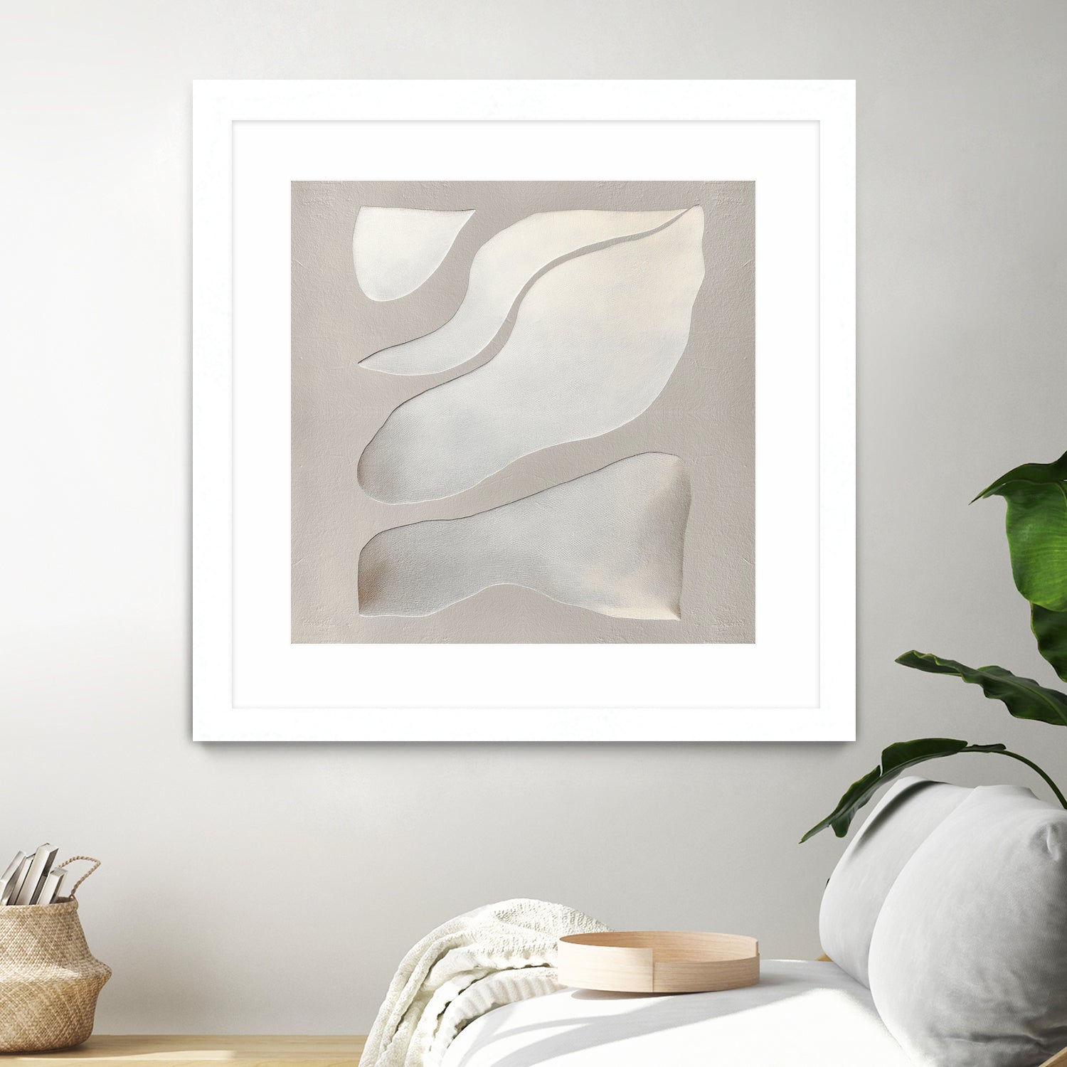 Flowing Shapes in Soft Neutral Tones by Alma on GIANT ART - abstract abstract