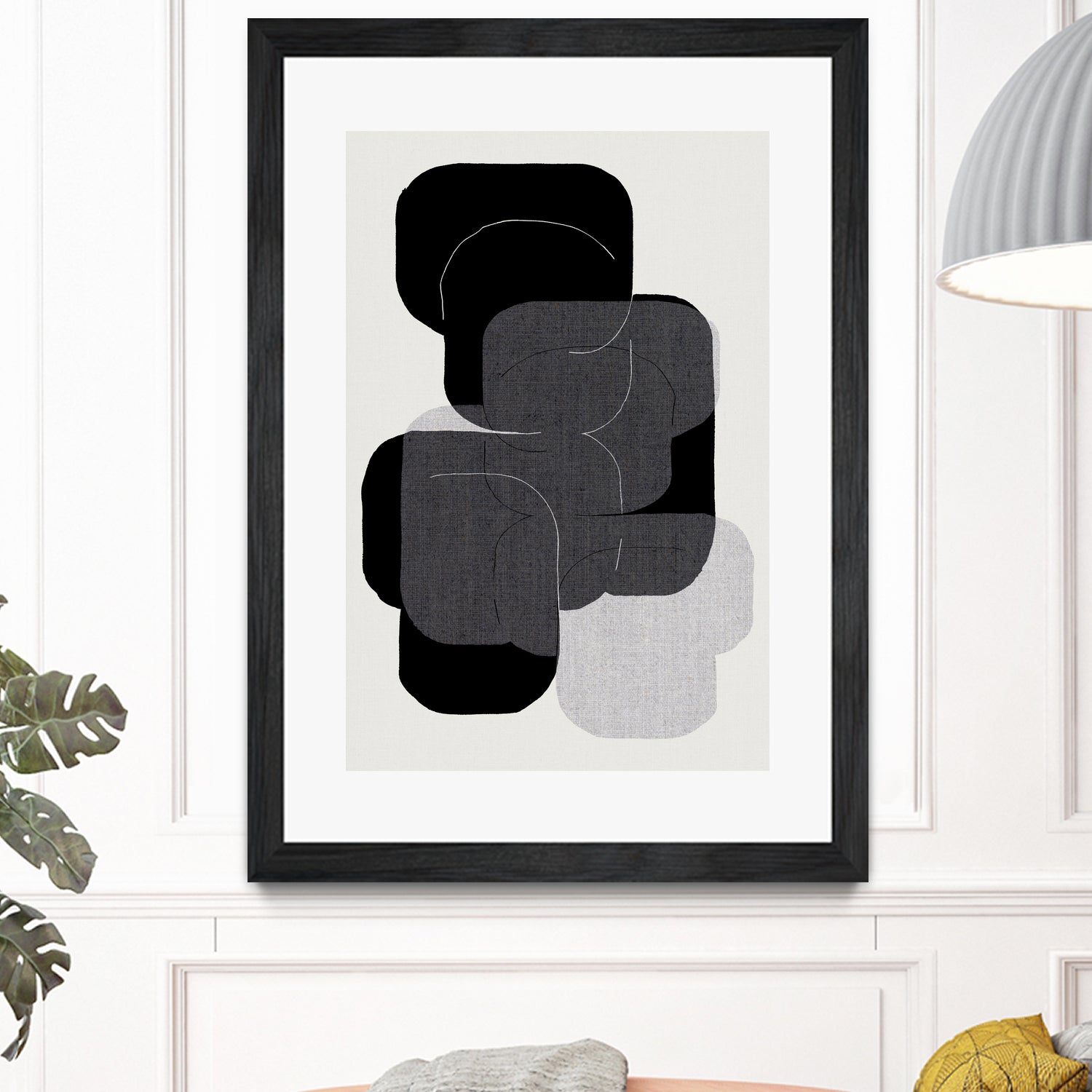 Abstract Forms in Black by cartissi on GIANT ART - abstract grey