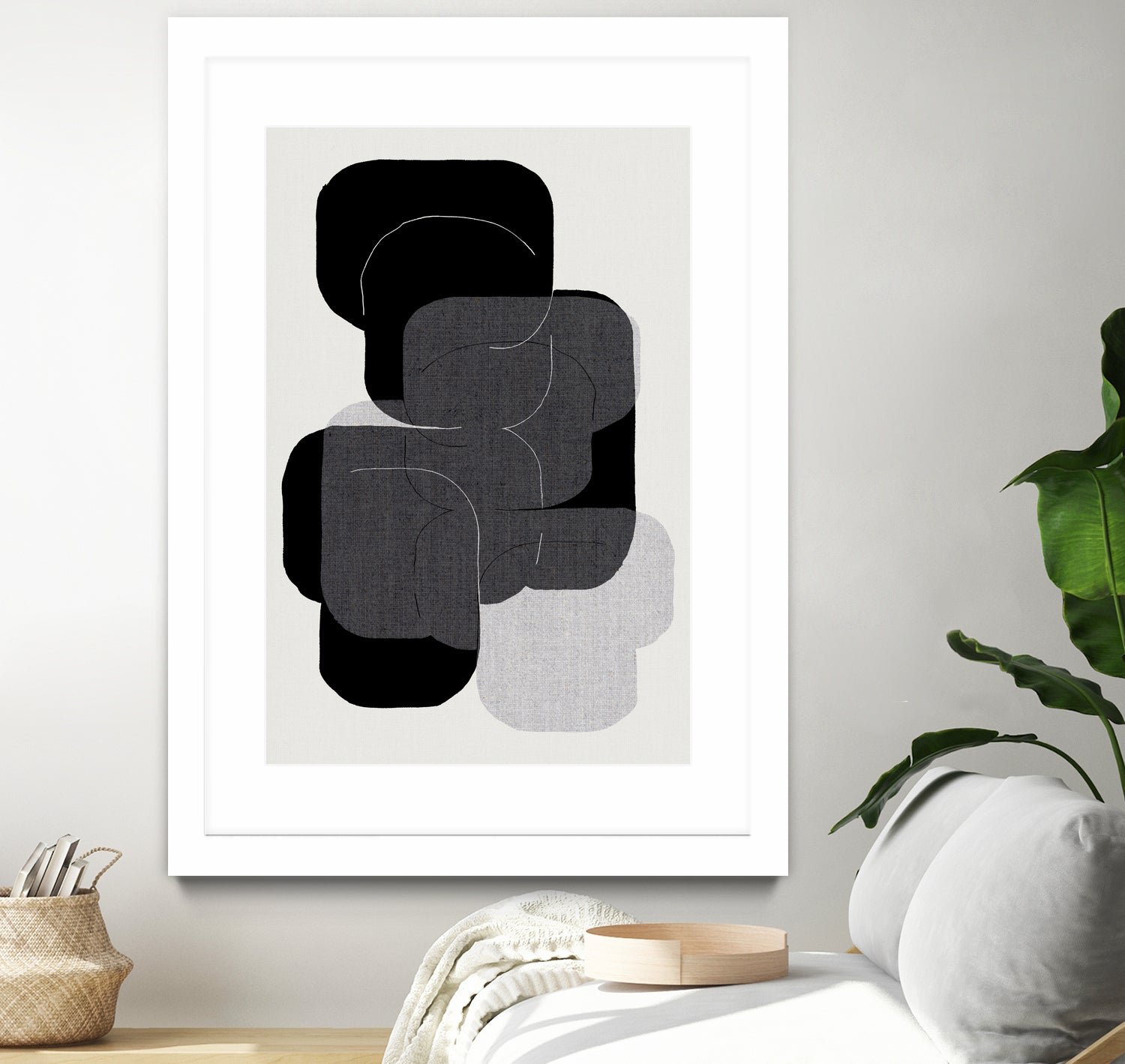 Abstract Forms in Black by cartissi on GIANT ART - abstract grey