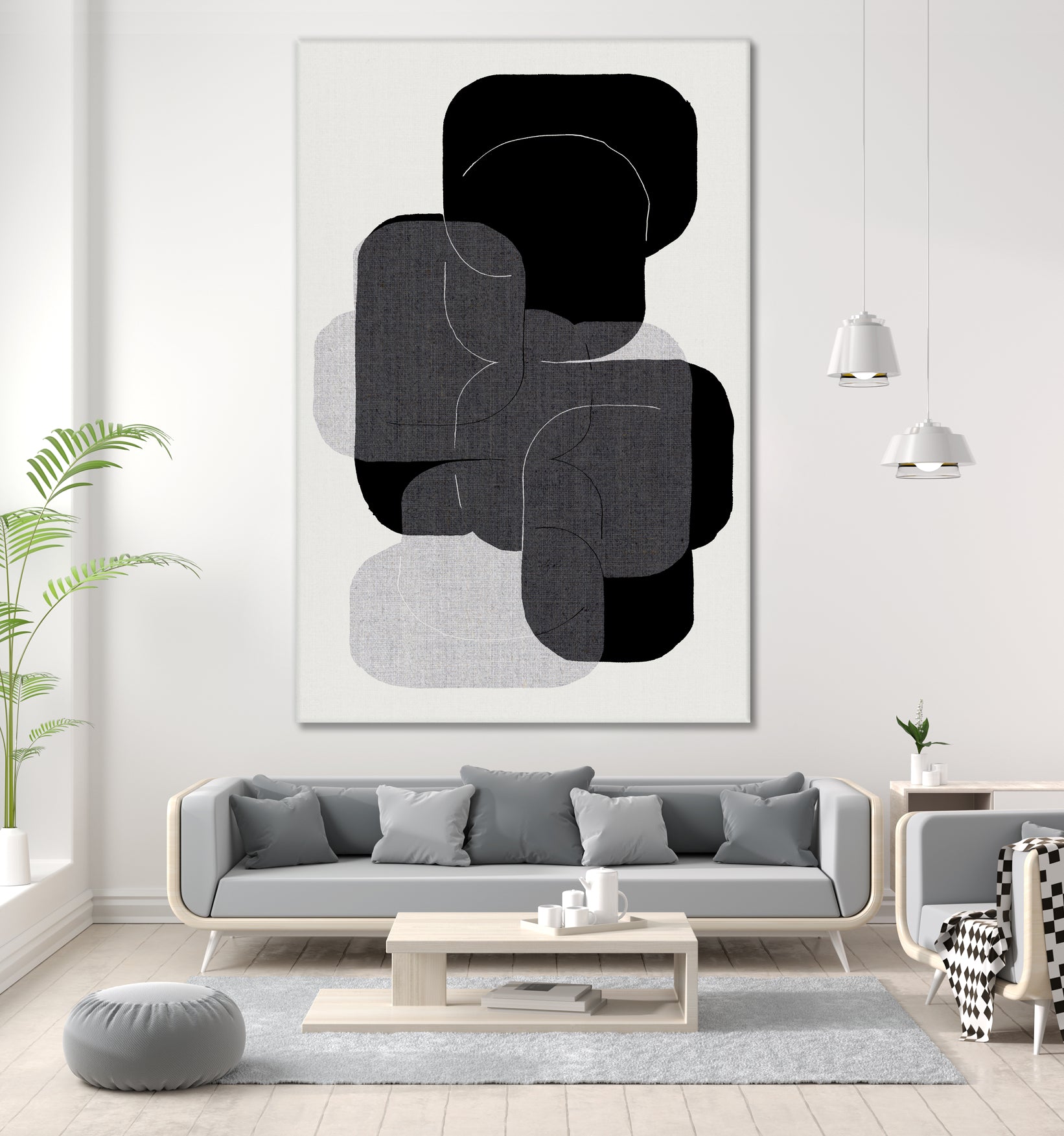 Monochrome Layers by cartissi on GIANT ART - abstract abstract art