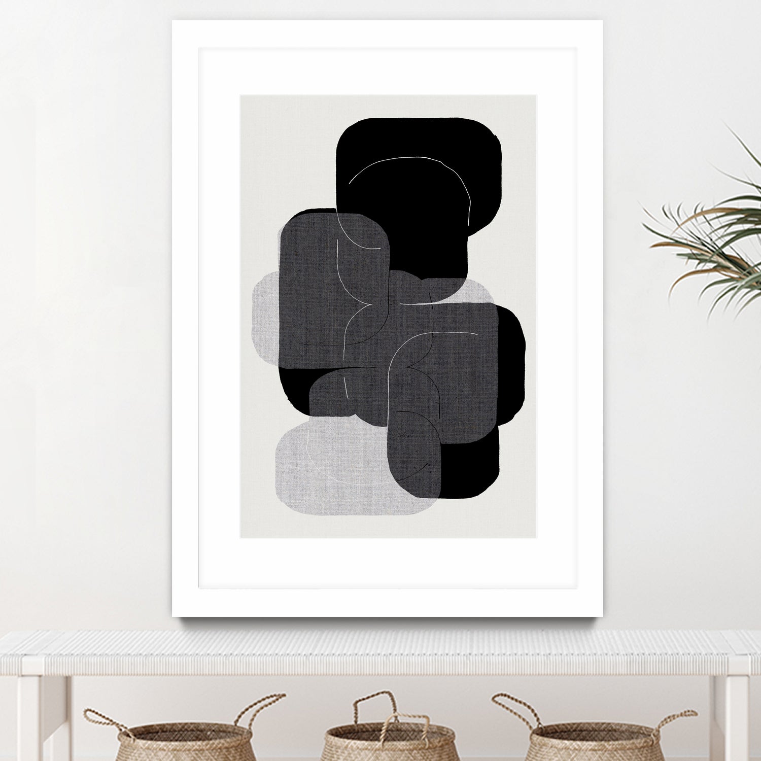 Monochrome Layers by cartissi on GIANT ART - abstract abstract art