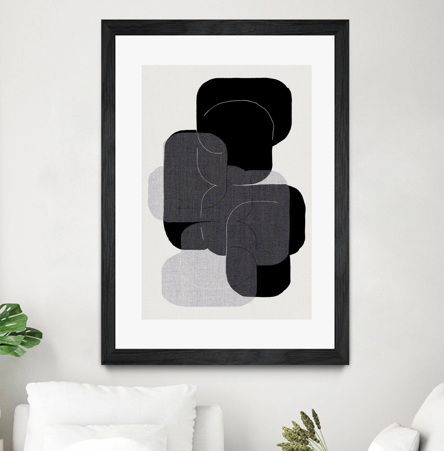 Monochrome Layers by cartissi on GIANT ART - abstract abstract art