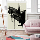 Abstract Brushstrokes in Black and Cream by cartissi on GIANT ART - abstract art abstract abstract art