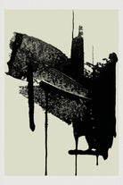 Abstract Brushstrokes in Black and Cream by cartissi on GIANT ART - abstract art abstract abstract art