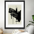 Abstract Brushstrokes in Black and Cream by cartissi on GIANT ART - abstract art abstract abstract art