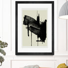 Abstract Brushstrokes in Black and Cream by cartissi on GIANT ART - abstract art abstract abstract art