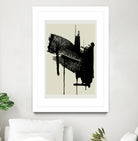 Abstract Brushstrokes in Black and Cream by cartissi on GIANT ART - abstract art abstract abstract art