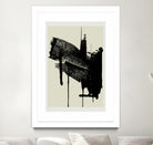 Abstract Brushstrokes in Black and Cream by cartissi on GIANT ART - abstract art abstract abstract art