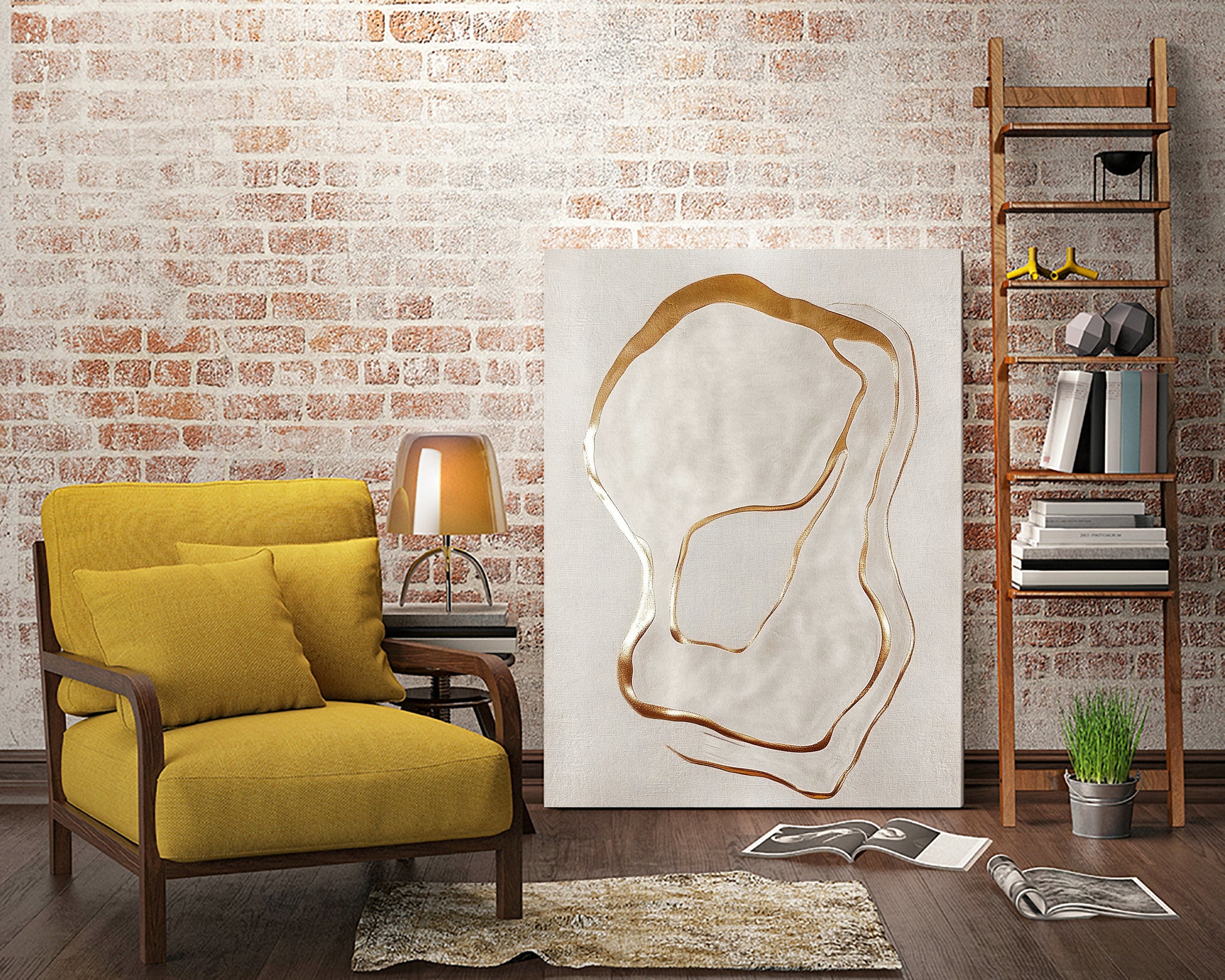 Golden Whispers by Alma on GIANT ART - 5971 illustration