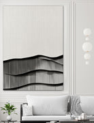 Monochrome Waves by Alma on GIANT ART - 6154 illustration