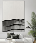 Monochrome Waves by Alma on GIANT ART - 6154 illustration