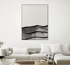 Monochrome Waves by Alma on GIANT ART - 6154 illustration
