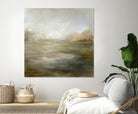 A Tranquil Misty Lake by Julia Cheney on GIANT ART - abstract landscape painting nature and landscapes abstract landscape painting