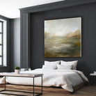 A Tranquil Misty Lake by Julia Cheney on GIANT ART - abstract landscape painting nature and landscapes abstract landscape painting