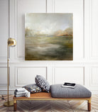 A Tranquil Misty Lake by Julia Cheney on GIANT ART - abstract landscape painting nature and landscapes abstract landscape painting