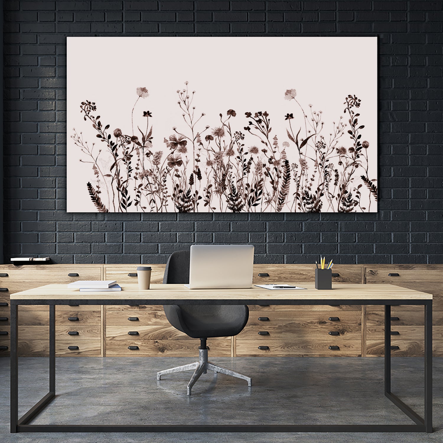 Wildflower Meadow Brown Summer Creme by Monika Strigel on GIANT ART - 15372 photography