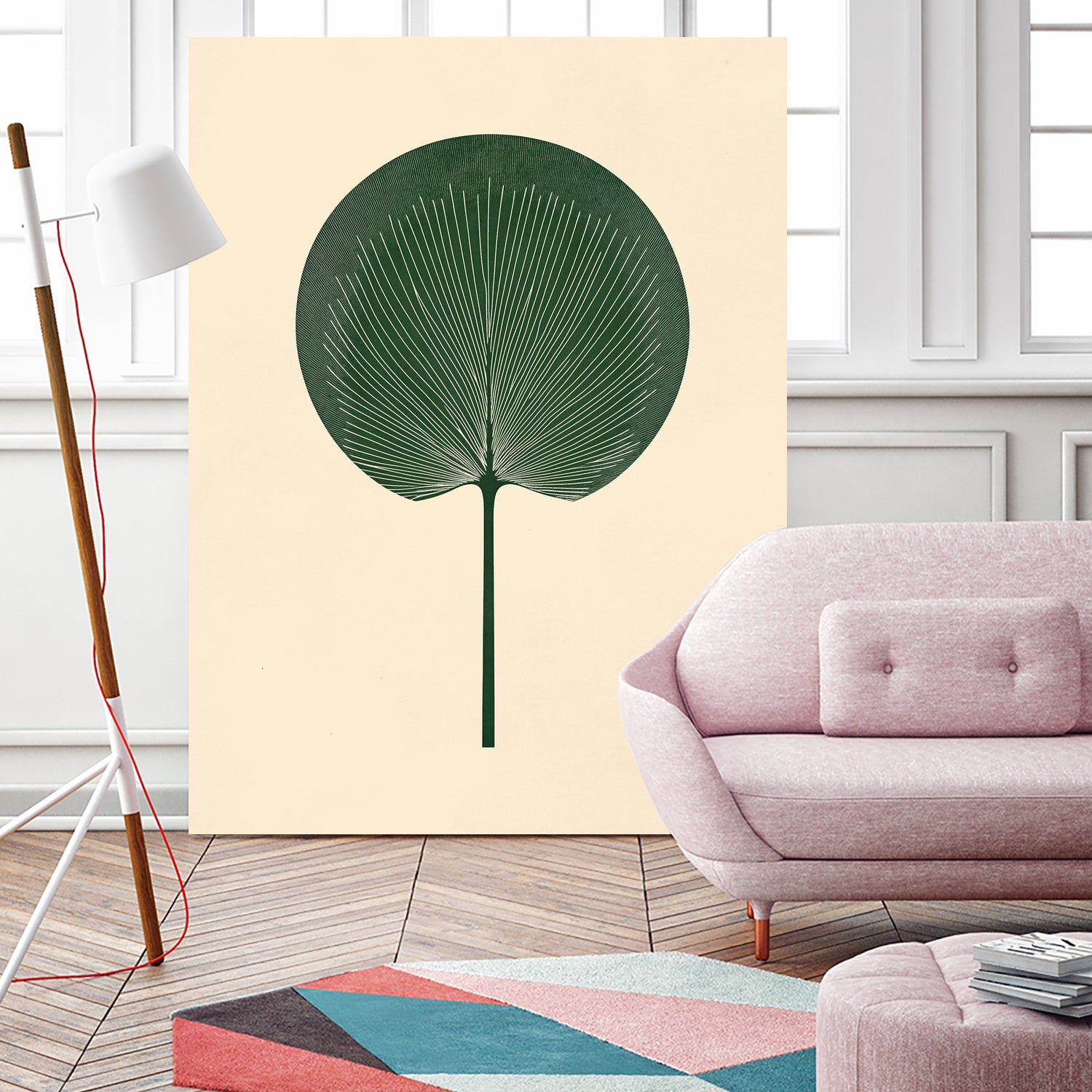 Green Palm Leaf by Annika Persson on GIANT ART - flowers and plants botanical art