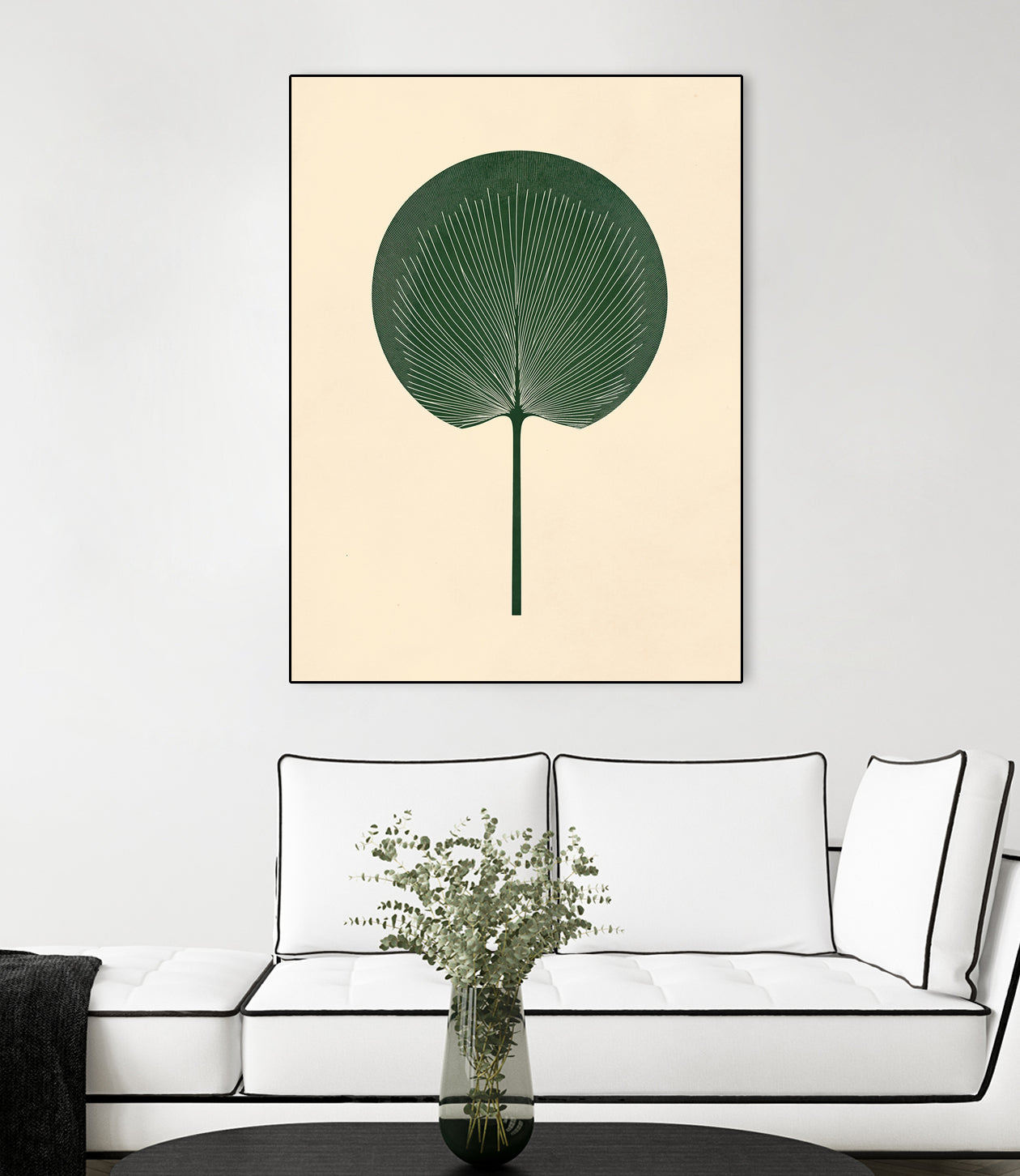 Green Palm Leaf by Annika Persson on GIANT ART - flowers and plants botanical art