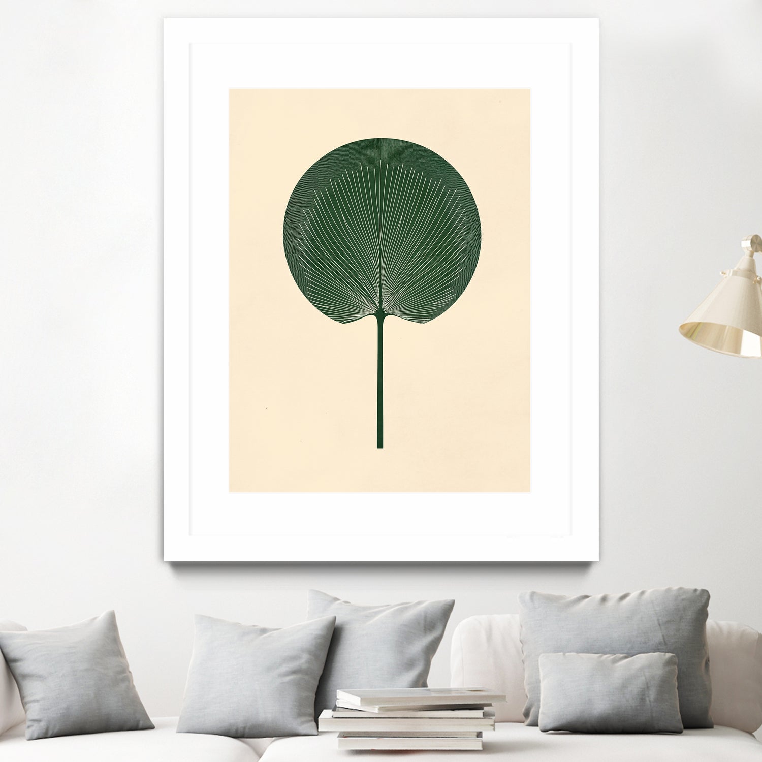 Green Palm Leaf by Annika Persson on GIANT ART - flowers and plants botanical art