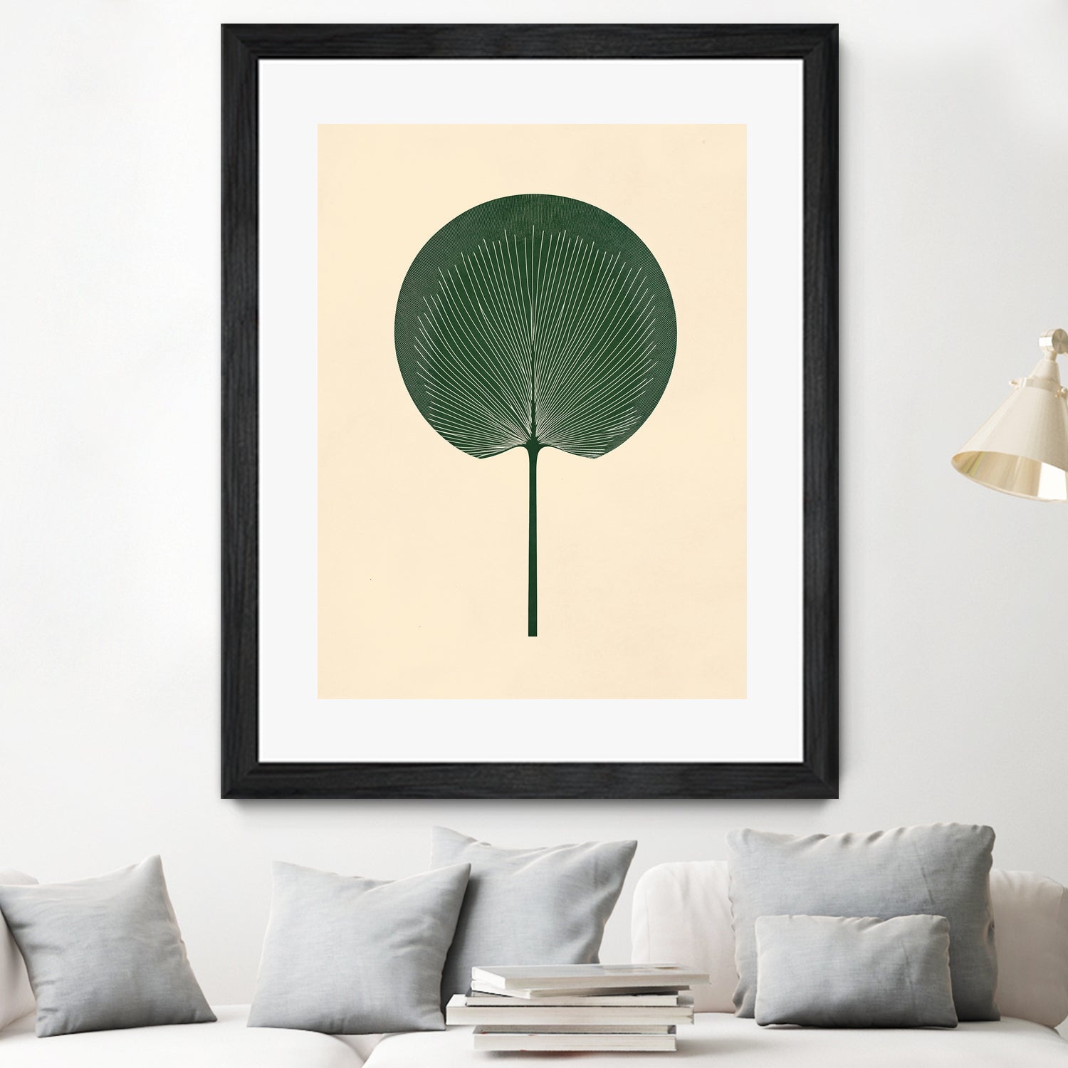 Green Palm Leaf by Annika Persson on GIANT ART - flowers and plants botanical art