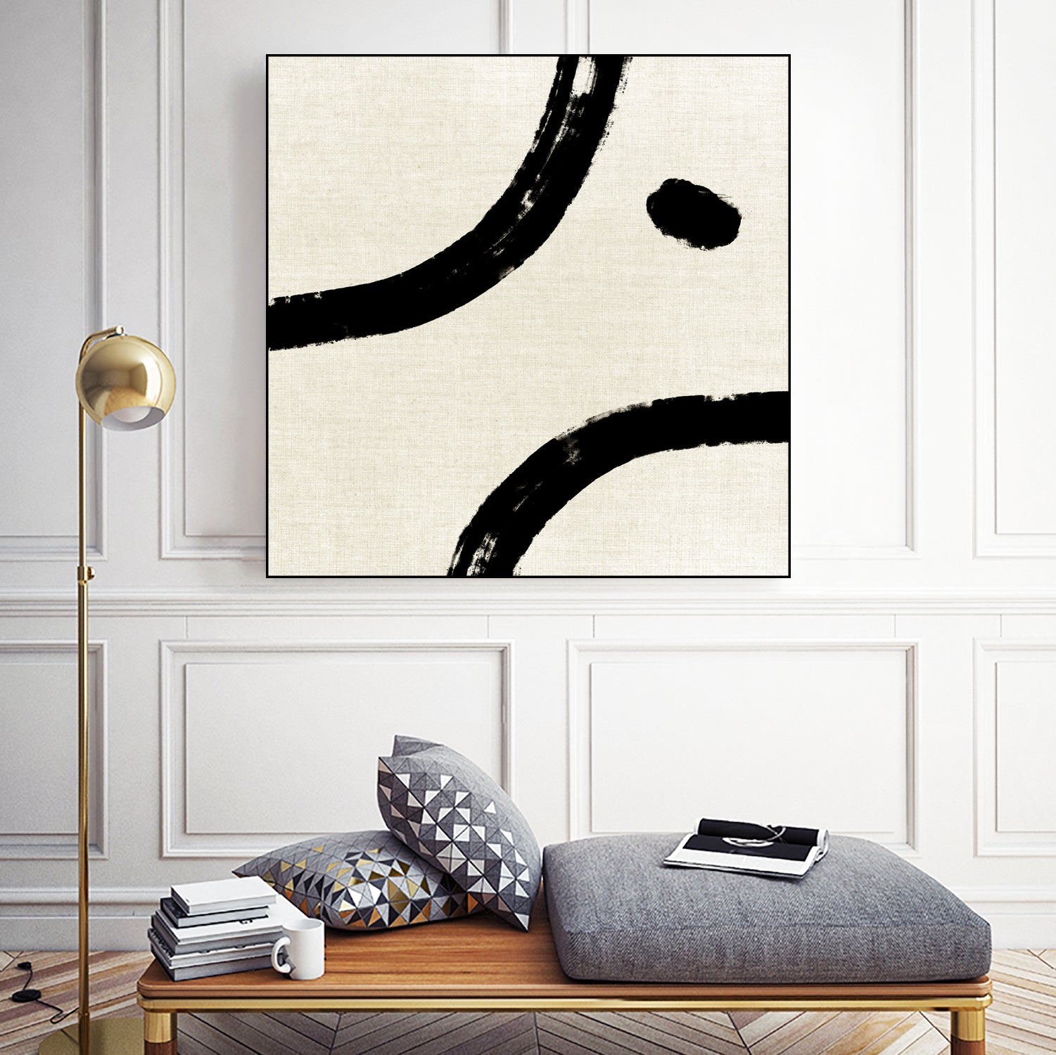 Abstract Minimal lines by Imaginative on GIANT ART - 10800 illustration