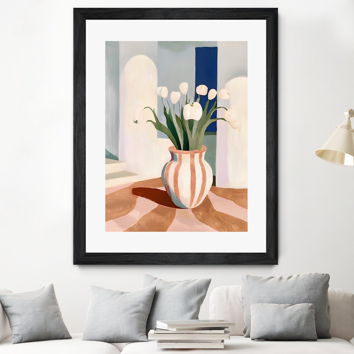 Tulips In a Vase by Avanesova Elena on GIANT ART - flowers and plants modern art