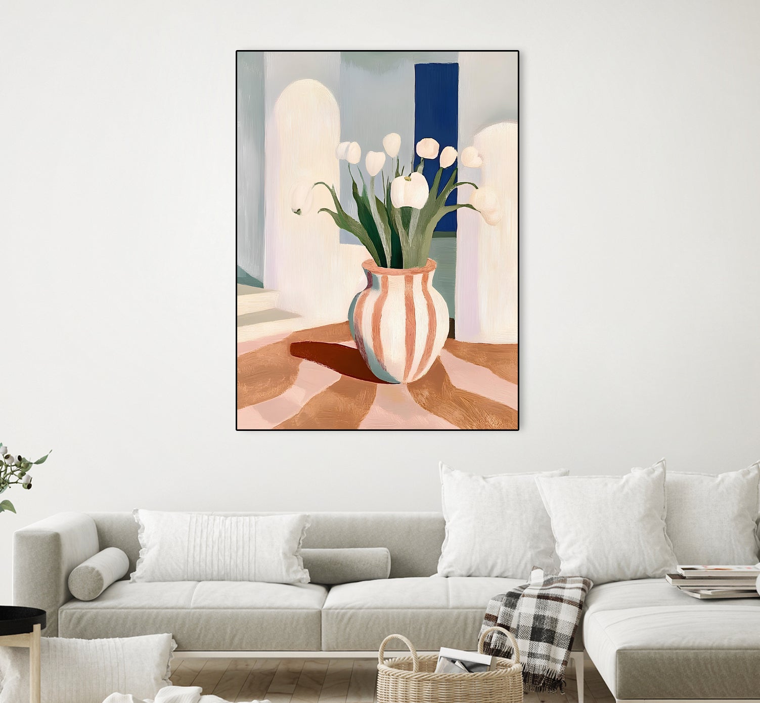 Tulips In a Vase by Avanesova Elena on GIANT ART - flowers and plants modern art