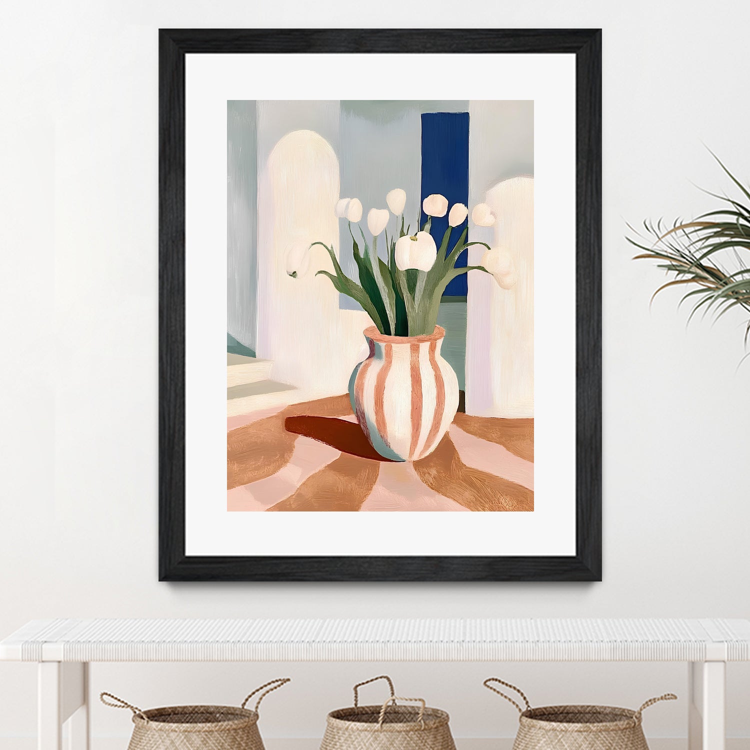 Tulips In a Vase by Avanesova Elena on GIANT ART - flowers and plants modern art