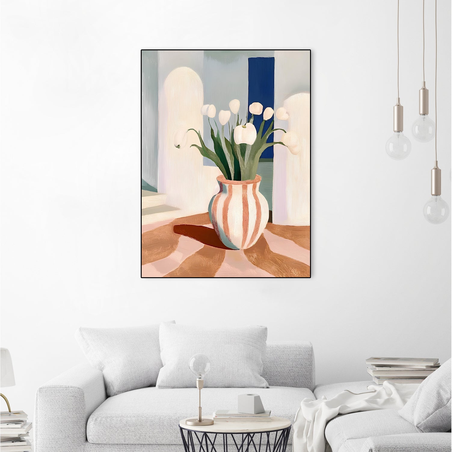 Tulips In a Vase by Avanesova Elena on GIANT ART - flowers and plants modern art