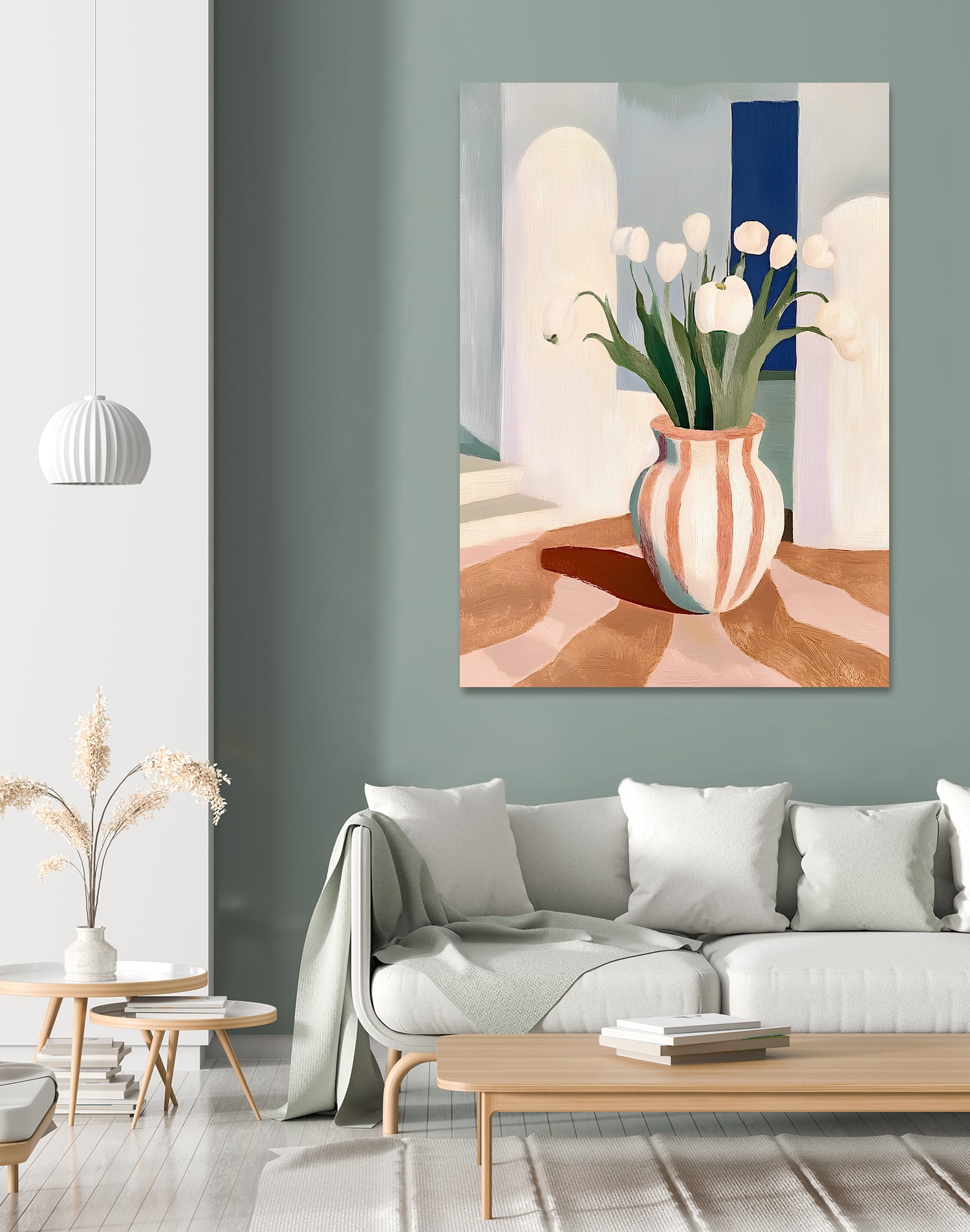 Tulips In a Vase by Avanesova Elena on GIANT ART - flowers and plants modern art