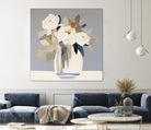 Peonies in a Glass Vase by Bella Eve on GIANT ART - flowers and plants modern floral art