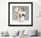 Peonies in a Glass Vase by Bella Eve on GIANT ART - flowers and plants modern floral art