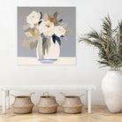 Peonies in a Glass Vase by Bella Eve on GIANT ART - flowers and plants modern floral art