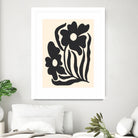Textured flower silhouettes by Angela Minca on GIANT ART - graphic floral flowers and plants graphic floral