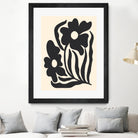 Textured flower silhouettes by Angela Minca on GIANT ART - graphic floral flowers and plants graphic floral