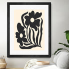 Textured flower silhouettes by Angela Minca on GIANT ART - graphic floral flowers and plants graphic floral