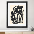 Textured flower silhouettes by Angela Minca on GIANT ART - graphic floral flowers and plants graphic floral