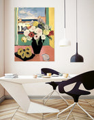 Floral Arrangement In A Black Vase by Avanesova Elena on GIANT ART - modern art painting flowers and plants modern art painting