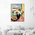 Floral Arrangement In A Black Vase by Avanesova Elena on GIANT ART - modern art painting flowers and plants modern art painting