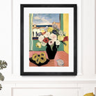 Floral Arrangement In A Black Vase by Avanesova Elena on GIANT ART - modern art painting flowers and plants modern art painting