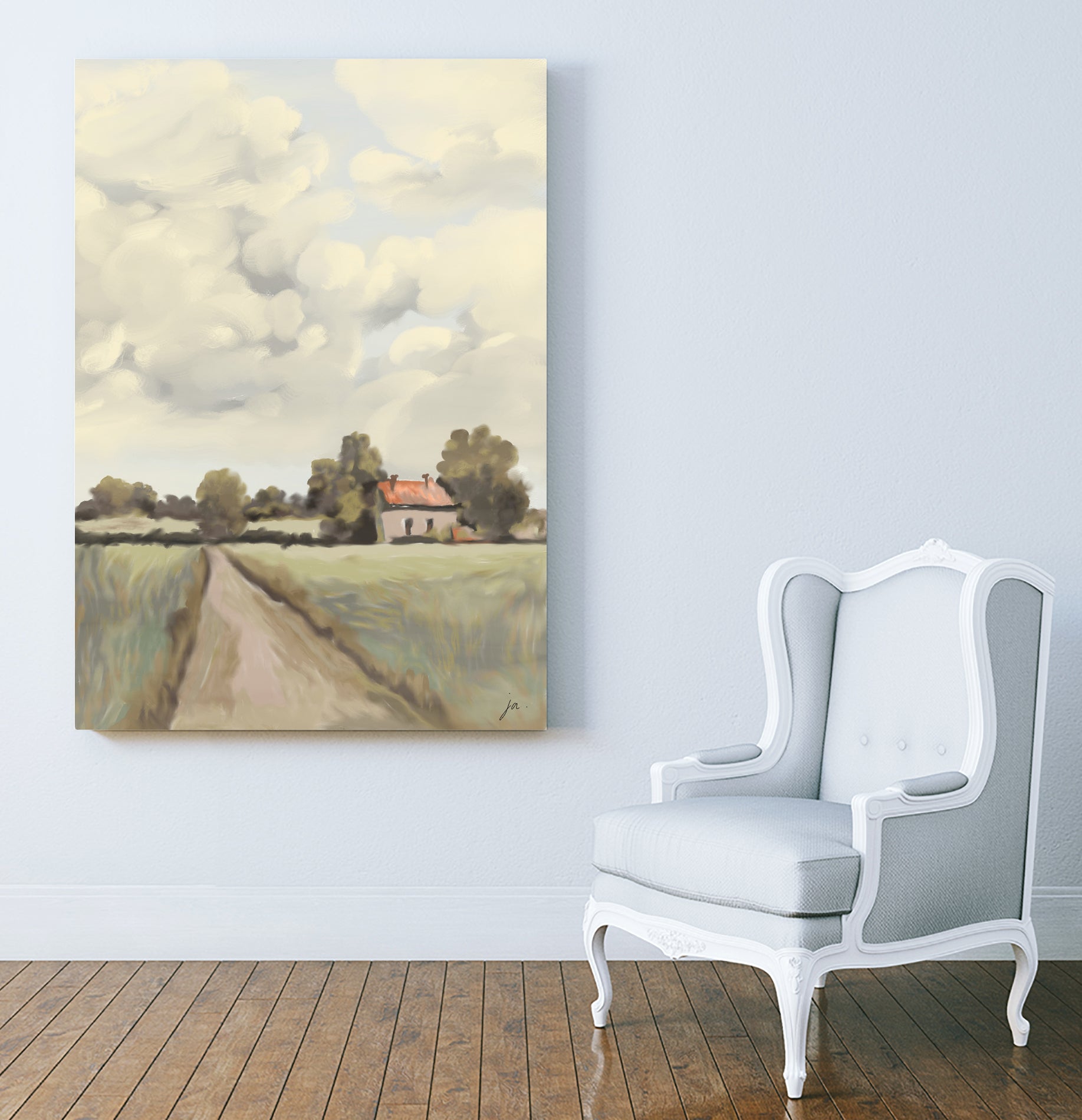 Tranquil Countryside by Jenna Alheit on GIANT ART - 4724 illustration