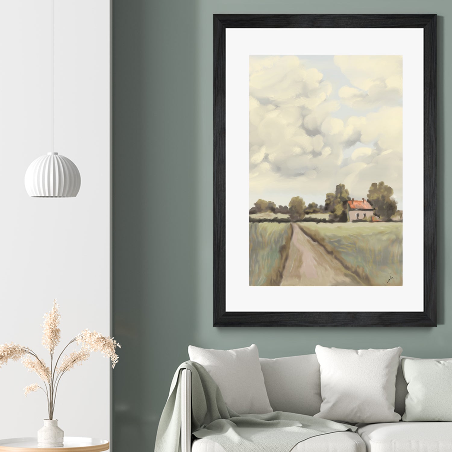 Tranquil Countryside by Jenna Alheit on GIANT ART - 4724 illustration