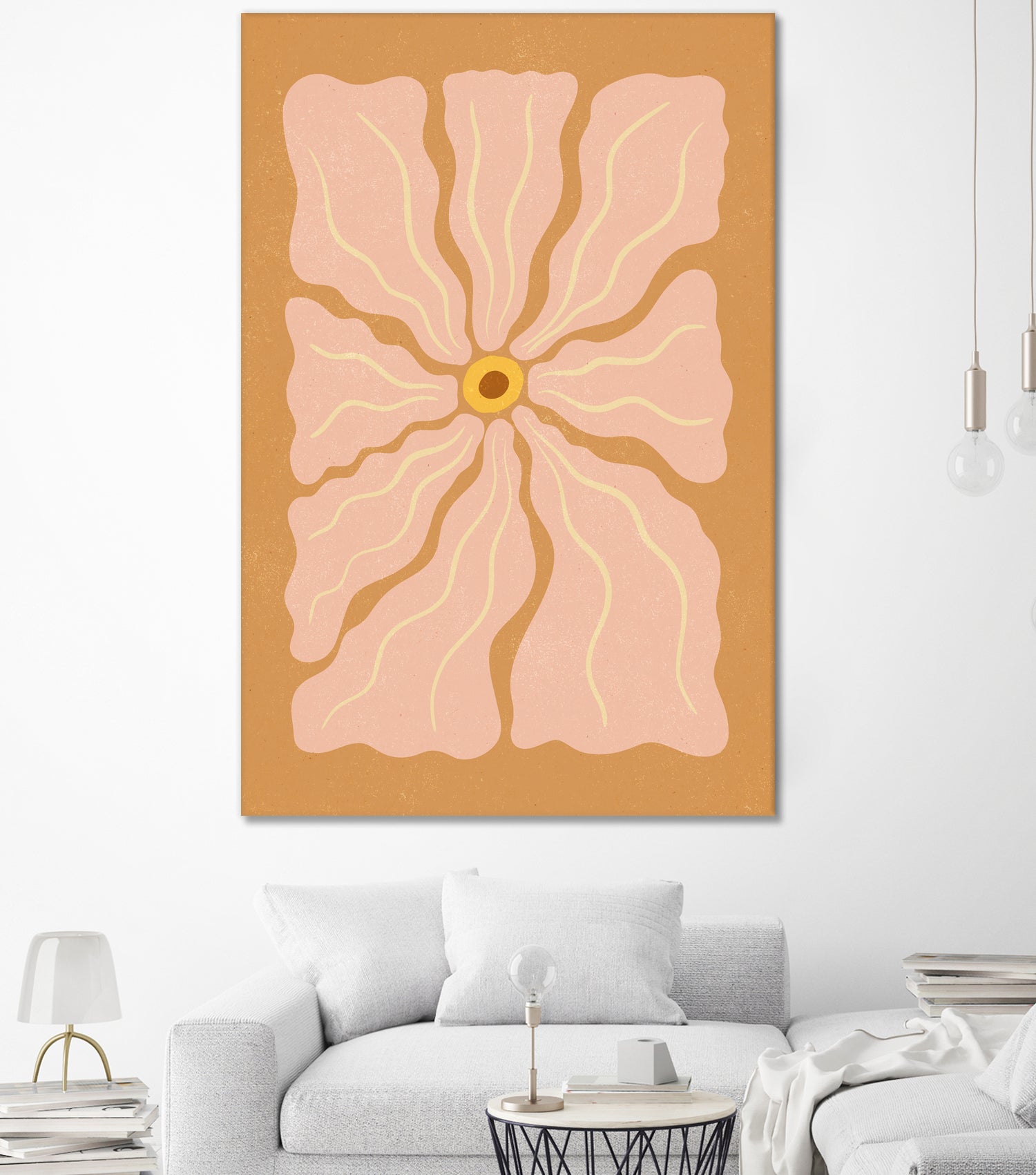 Stylized Flower with Petals by Katarzyna GƒÖsiorowska on GIANT ART - flowers and plants abstract flower art