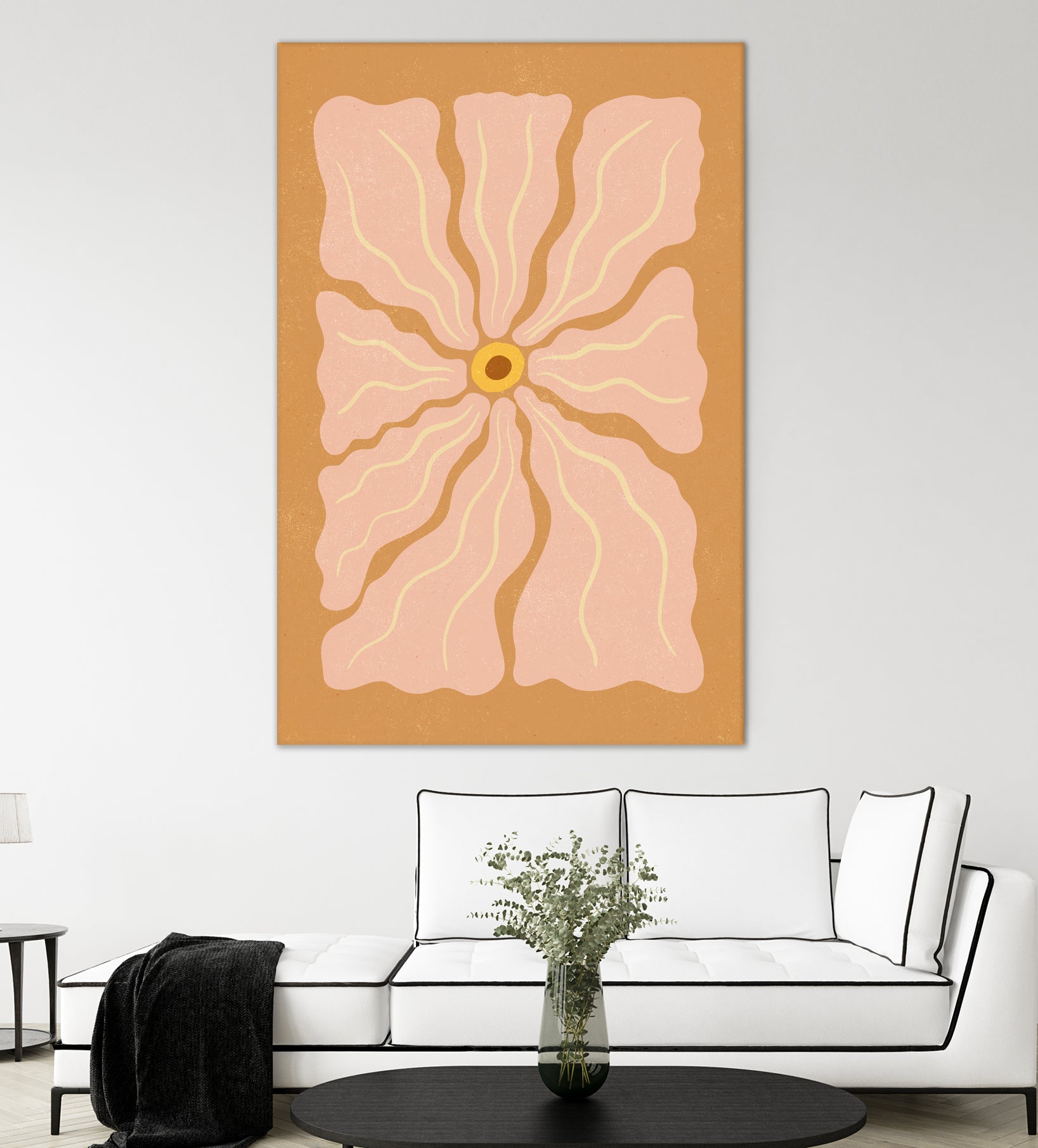 Stylized Flower with Petals by Katarzyna GƒÖsiorowska on GIANT ART - flowers and plants abstract flower art