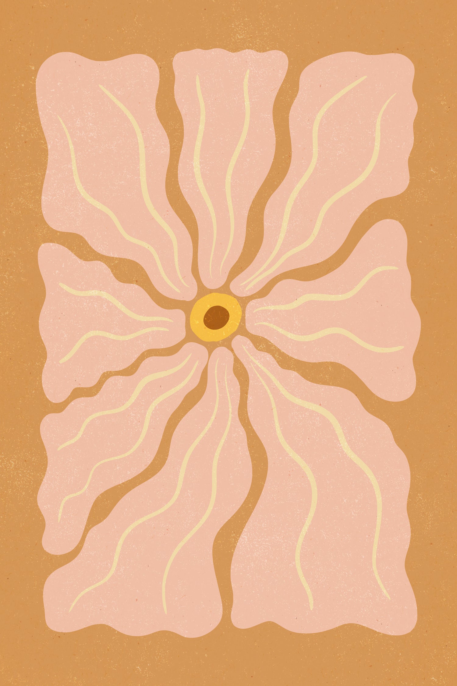 Stylized Flower with Petals by Katarzyna GƒÖsiorowska on GIANT ART - flowers and plants abstract flower art