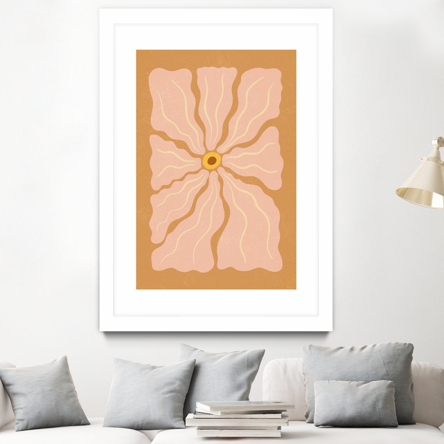 Stylized Flower with Petals by Katarzyna GƒÖsiorowska on GIANT ART - flowers and plants abstract flower art