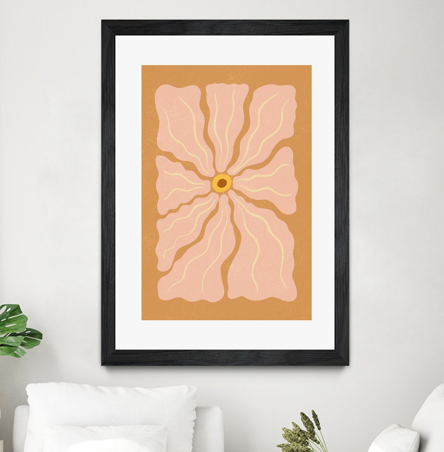 Stylized Flower with Petals by Katarzyna GƒÖsiorowska on GIANT ART - flowers and plants abstract flower art