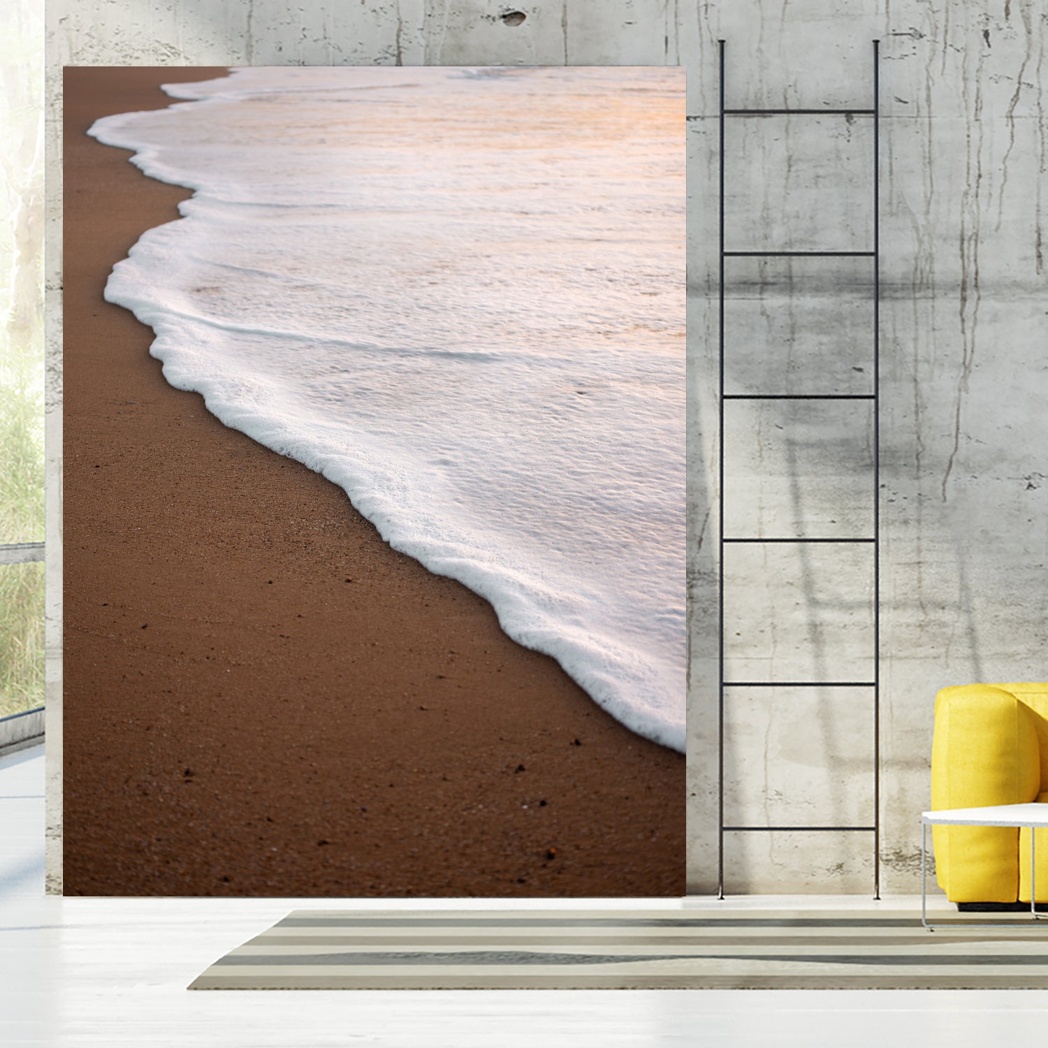 Minimalist Beach Wave by Raisa Zwart on GIANT ART - abstract beach waves
