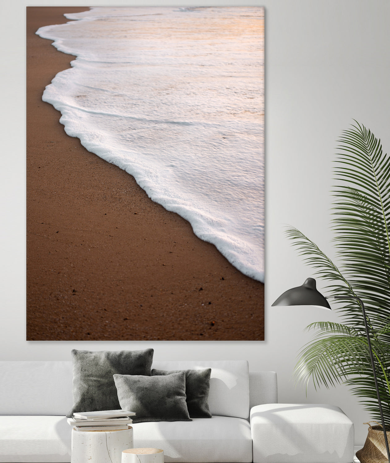 Minimalist Beach Wave by Raisa Zwart on GIANT ART - abstract beach waves