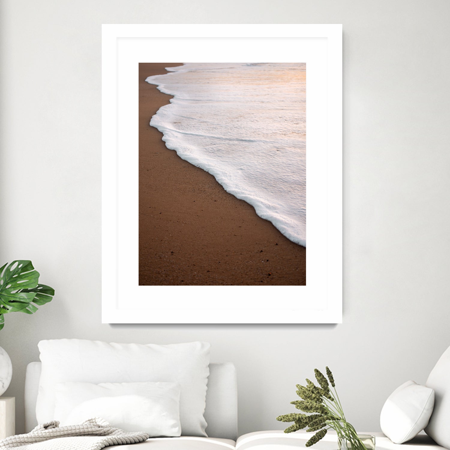 Minimalist Beach Wave by Raisa Zwart on GIANT ART - abstract beach waves